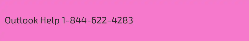Outlook Help 1-844-622-4283